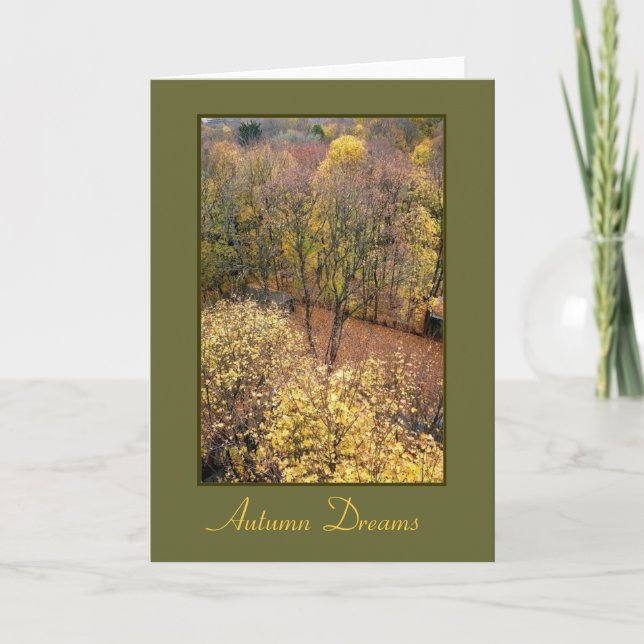 'Herbstträume' leere Grußkarte Karte (Vorderseite)