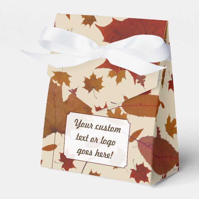 Herbstübergänge mit benutzerdefinierter Cremefarbe Geschenkschachtel (Vorderseite)