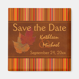 Herbstübergänge und Streifen speichern das Datumsf Magnet