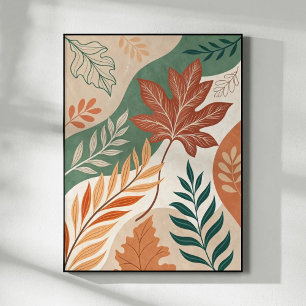 Herbstummel: Eine Abstrakte botanische Reise Poster
