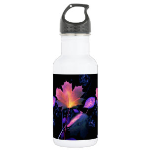 Herbstuntergang in Neon Edelstahlflasche