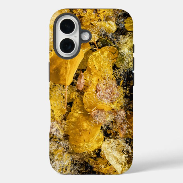 Herbstuntergänge im Wasser iPhone 16 Hülle (Rückseite)