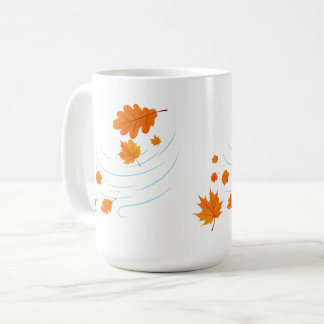 Herbstuntergänge im Wind: Elegantes Design für Ins Kaffeetasse