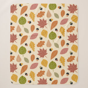 Herbstuntergänge mit Acorns in Terracotta braun Sherpadecke