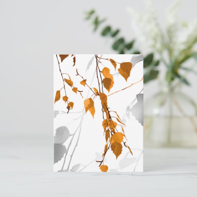 Herbstunterschiede 2 postkarte (Stehend Vorderseite)