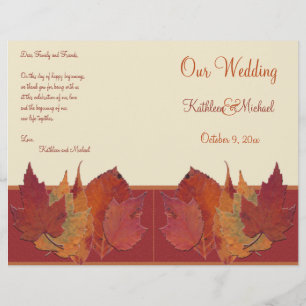 Herbsturlaub II Hochzeitsprogramm