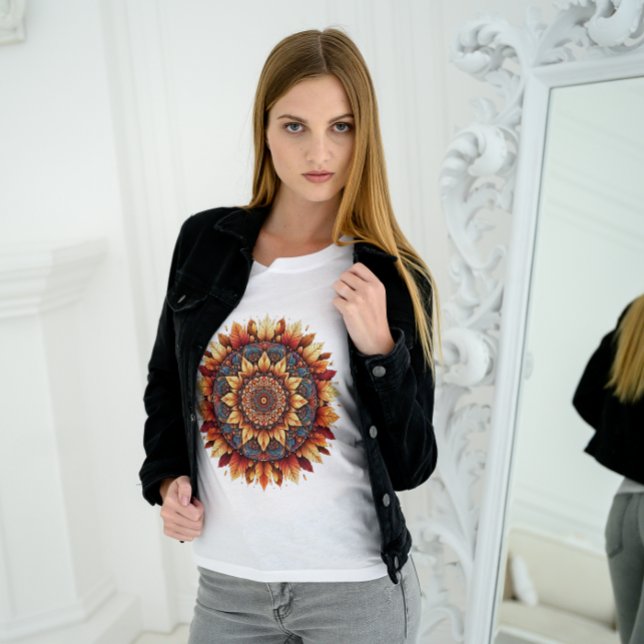 Herbsturlaub Mandala T - Shirt 2025 - künstlerisch (Von Creator hochgeladen)