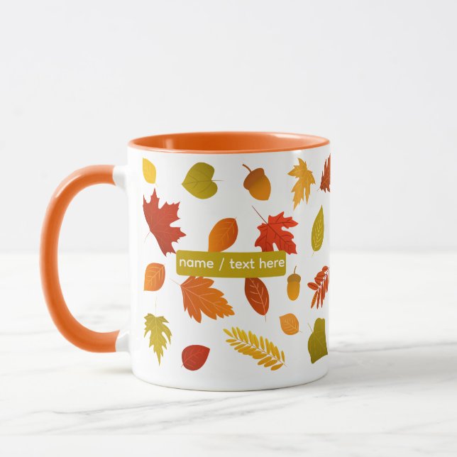 Herbsturlaub Tasse - Gemütliche Jahreszeit (Links)
