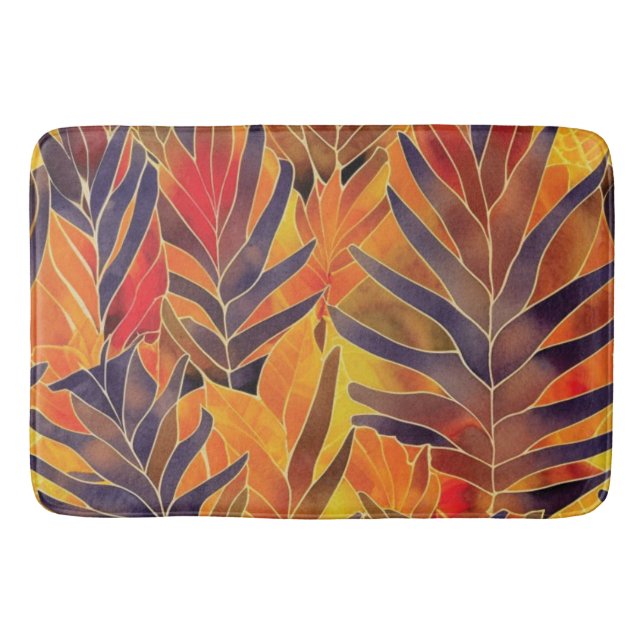 Herbstverlässt Bath Mat Badematte (Vorderseite)
