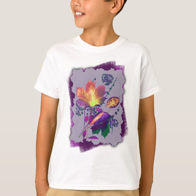 Herbstverläufe in Lilac mit Lila T-Shirt (Vorderseite)