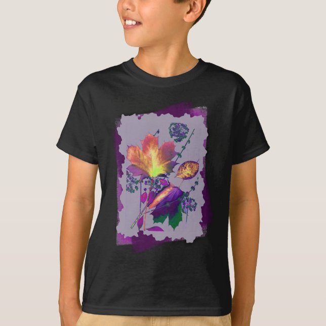 Herbstverläufe in Lilac mit Lila T-Shirt (Vorderseite)