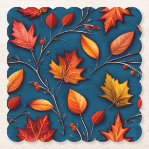 Herbstverläufe und Denim Untersetzer