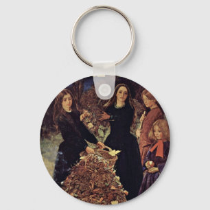 Herbstverläufe von Millais John Everett Schlüsselanhänger