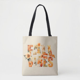 Herbstvibes Aquarellfarben Blätter Herbst Tasche