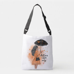 Herbstvibes fallen nur Fashion Girl groß Tragetaschen Mit Langen Trägern