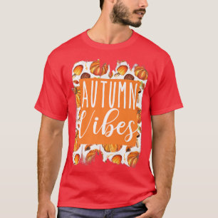 Herbstvibes Halloween Erntedank Kürbis Herbst l T-Shirt