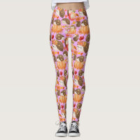Herbstvibes Muster Porcupine Pink BG