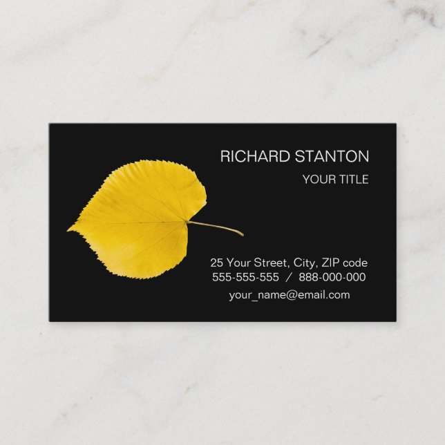 Herbstvibes Visitenkarte (Vorderseite)