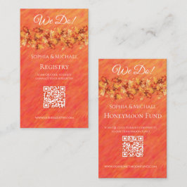 Herbstvibes-Wedding Rings-Registry- Visitenkarte