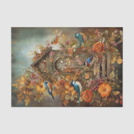 Herbstvögel Seidenpapier