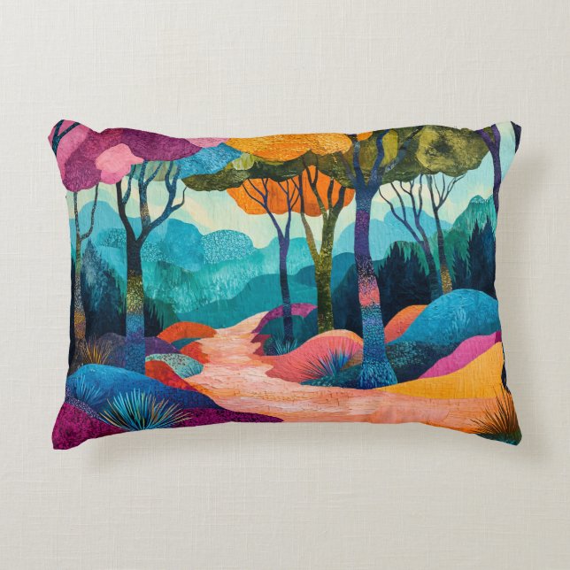 Herbstwald Akzent Pillow Dekokissen (Vorderseite)