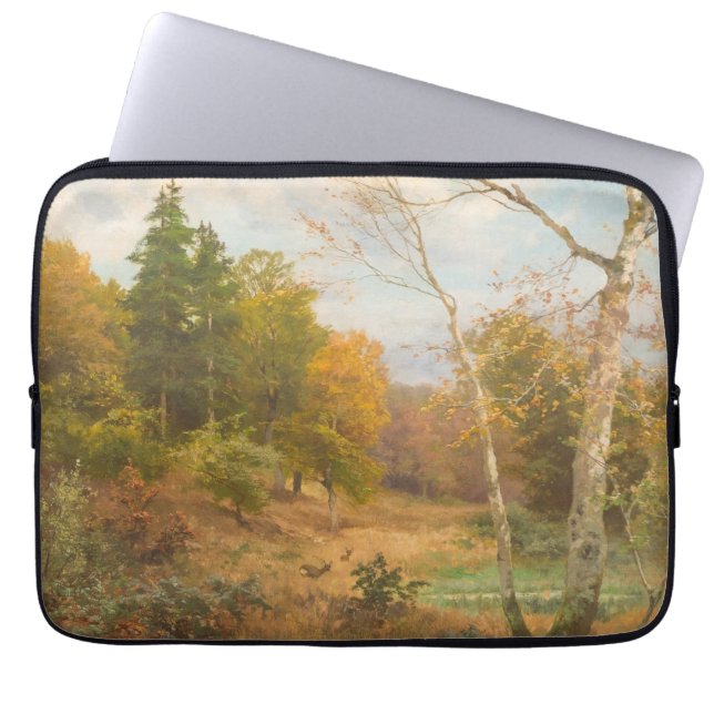 Herbstwald - Heinrich Böhmer Laptopschutzhülle (Vorderseite)