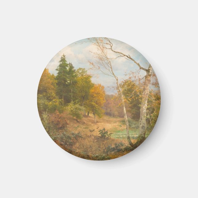 Herbstwald - Heinrich Böhmer Magnet (Vorne)