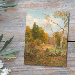 Herbstwald - Heinrich Böhmer Postkarte