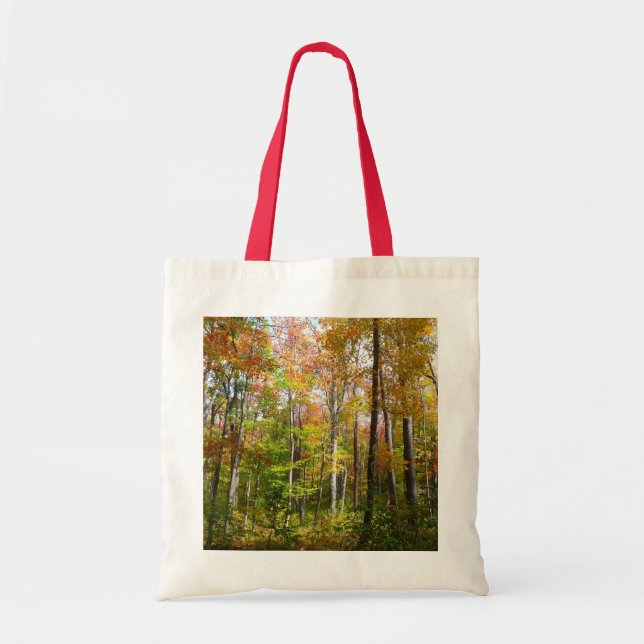 Herbstwald I Herbstlandschaftsfotografie Tragetasche (Vorne)