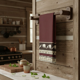 Herbstwald-Küchentuch Geschirrtuch