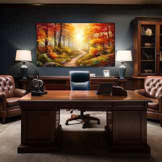 Herbstwald Leinwanddruck