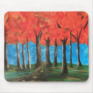 Herbstwald Mousepad
