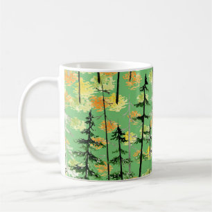 Herbstwald: Nahtlose natürliche Schönheit Kaffeetasse