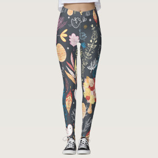 Herbstwald: Texturierte saisonale Schönheit. Leggings
