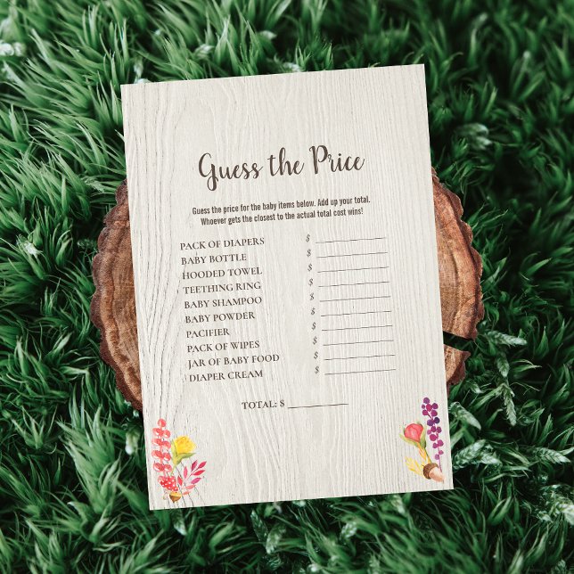 Herbstwald Tiervermute das Preisduschspiel Einladung (Von Creator hochgeladen)