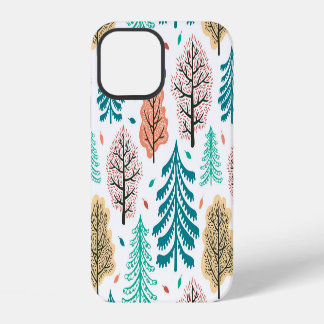 Herbstwald: Verzauberte nahtlose Szene. iPhone 12 Hülle