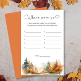 Herbstwald Wo waren wir Brautparty