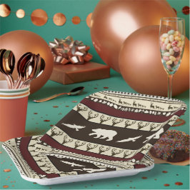 Herbstwälder Pappteller