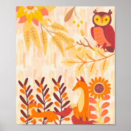 Herbstwälder Poster