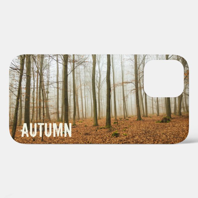 Herbstwaldnebel und Nebelfallsaison Case-Mate iPhone Hülle (Rückseite (Horizontal))
