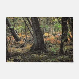Herbstwaldszene Fußmatte