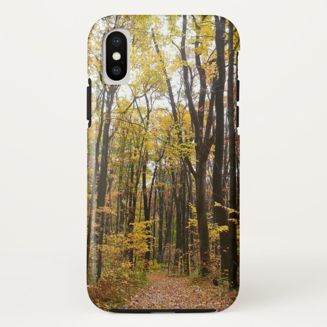 Herbstweg und Golden Blätter im Laurel Hill Park Case-Mate iPhone Hülle (Rückseite)