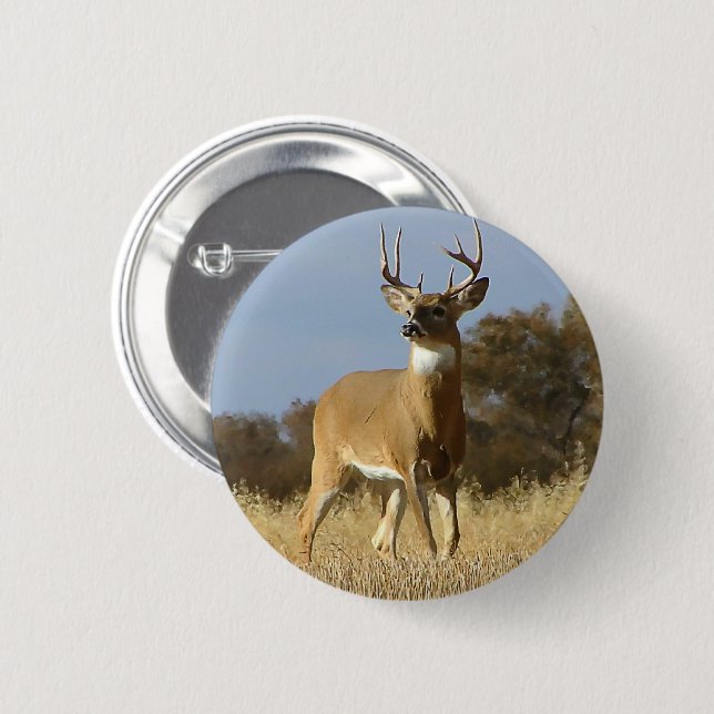 Herbstwhitetail-Dollar Button (Vorne & Hinten)