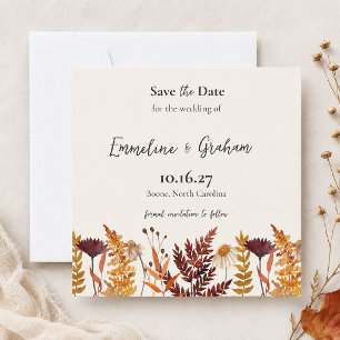 Herbstwiese Hochzeit Termin vormerken Save The Date