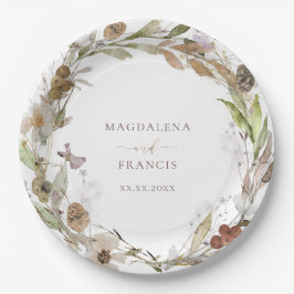 HerbstWiesenhochzeit - Blume Pappteller