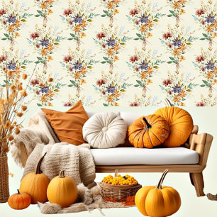 Herbstwildblumenmuster Tapete