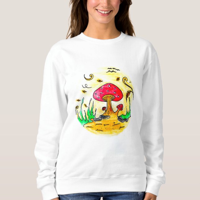 Herbstwind (Herbst Baumhaus Sammlung) Sweatshirt (Vorderseite)