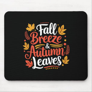 Herbstwind Herbstblätter Ahornblatt Für Frauen Mäd Mousepad