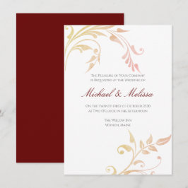 Herbstwirbelhochzeit Einladung