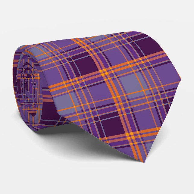 Herbstwoche Karierte Checkered Neck Tie Krawatte (Gerollt)